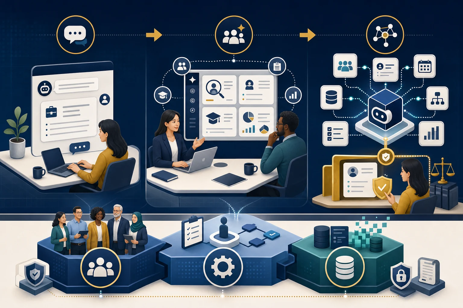 ภาพประกอบบทความ AI เข้ามานั่งโต๊ะ HR แล้ว: จากผู้ช่วยเขียน JD สู่ Agent ที่ทำงานข้ามระบบ